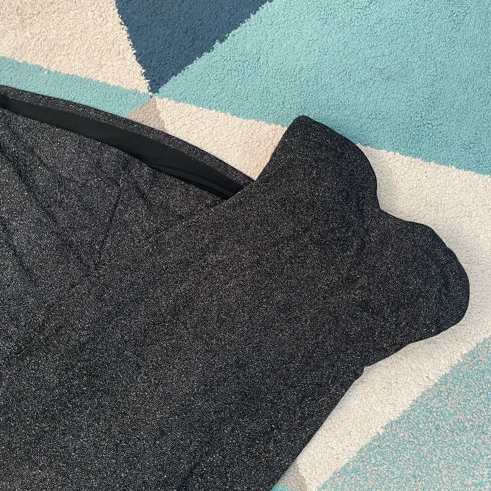 Black Glitter Prom Dress